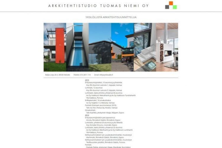Arkkitehtistudio Tuomas Niemi Oy