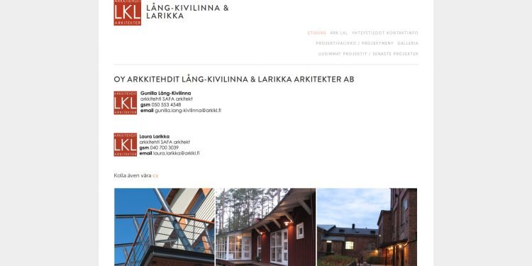 Oy Arkkitehdit Lång-Kivilinna Larikka Arkitekter Ab